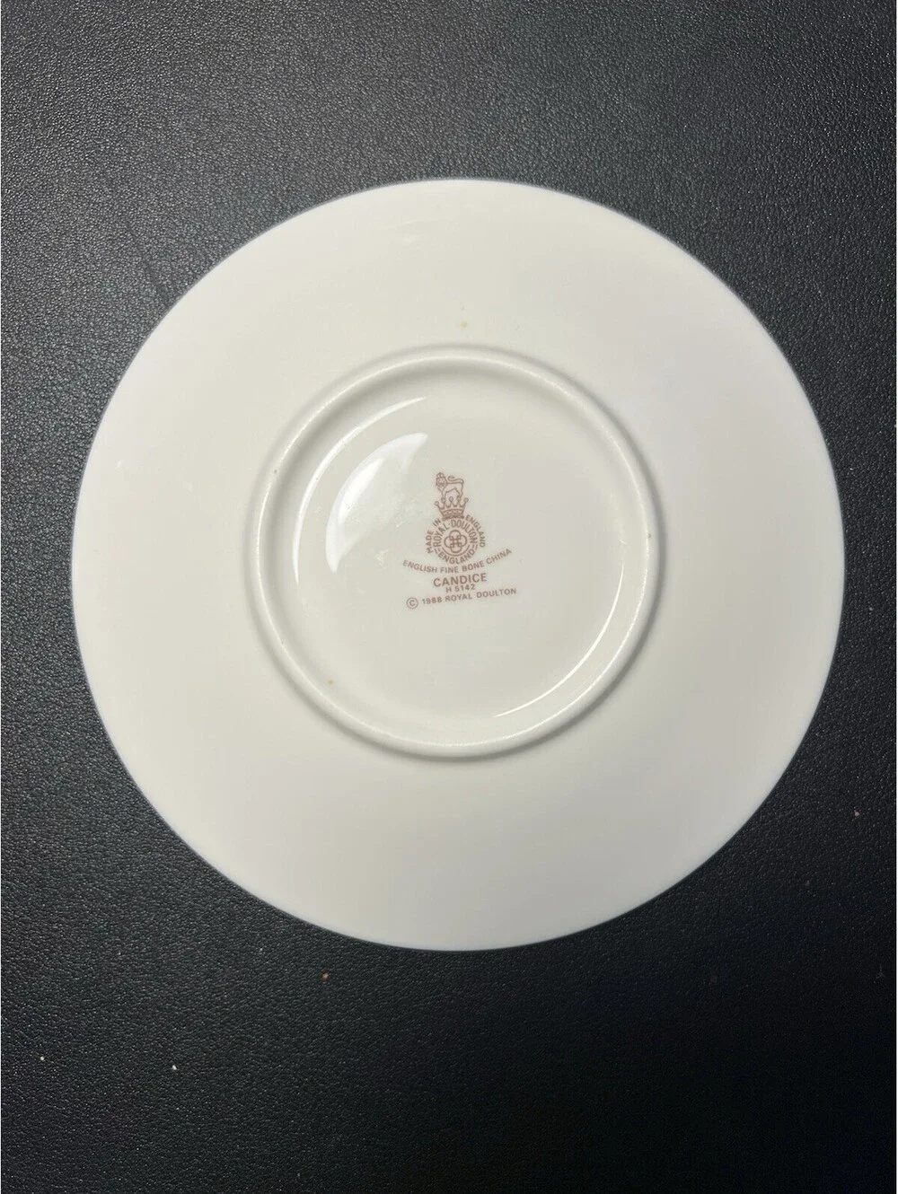 Royal Doulton England 1980s Set Of 6 Saucers Candice Bone China, 6”